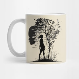 Woman Under The Tree Of Life,Indie Art Mug